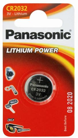 PANASONIC baterije CR-2032EL/1B Lithium Coin