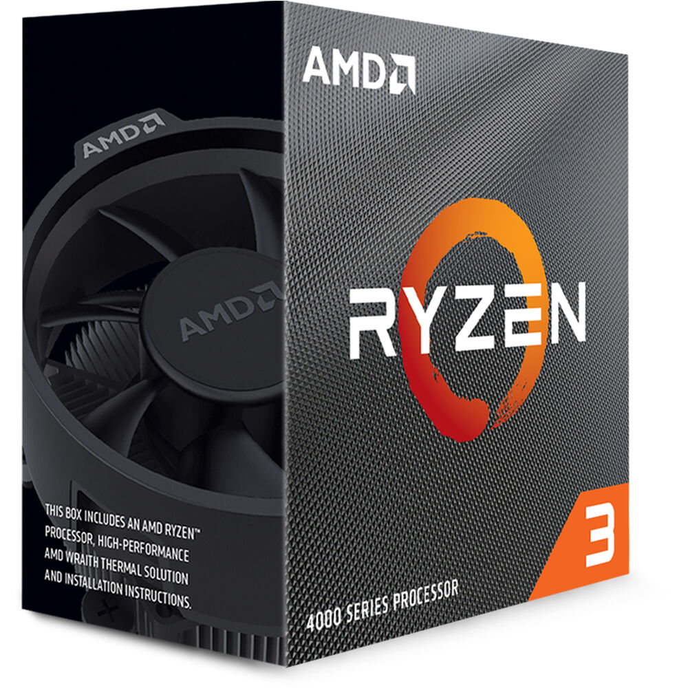 100-100000510BOX_1.jpg AMD Ryzen 3 4100 BOX4 CPU cores,8 threads3.8GHz,4MB L3,65W - Image 1