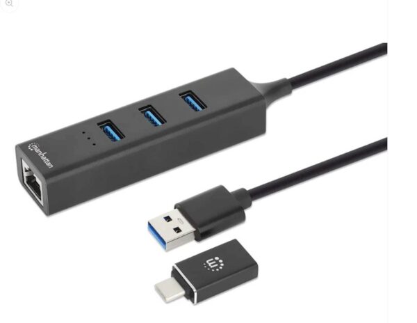 DOCKING MANHATTAN 3-Port USB 3.0 Type-C/A Combo Hu