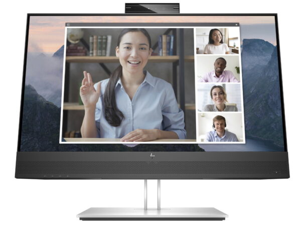HP E24mv G4 FHD ConferenCe mon23,8",IPS,250cd,5ms,VGA,HDMI,DP,Webcam,4x USB 3.1, speakers, Height