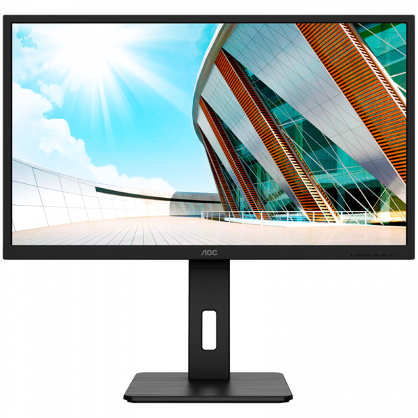 AOC Monitor LED Q32P2 Business 31.5"", 16:9, 2560x1440, IPS, 75Hz, 250 cd/m², 1000:1, 50M:1, 4ms, 178/178°, DP, 2xHDMI, DP, 4 x USB 3.2, Speakers, Tilt, Swivel, H. Adjust, VESA, Frameless) Black, 3y
