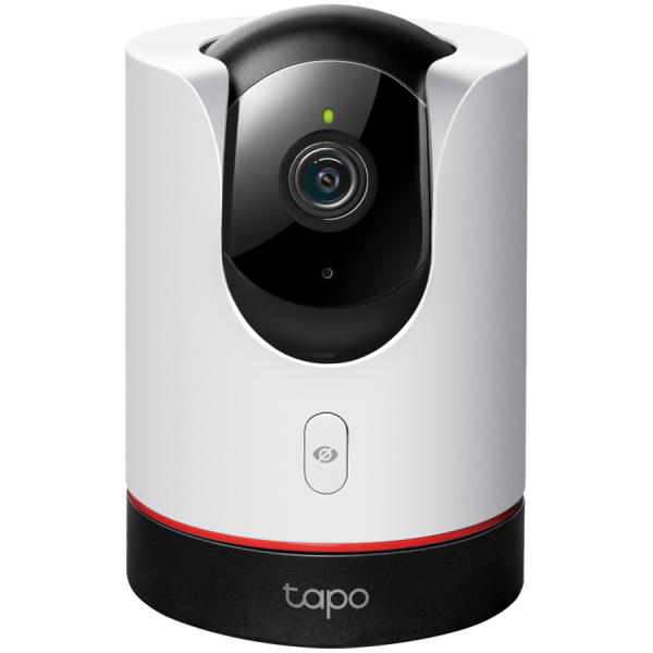 TP-Link Tapo C225 Pan/Tilt AI Home Security Wi-Fi Camera, 2K QHD (2560x1440), 2.4 GHz, Horizontal 360º ,Pan/Tilt, Smart AI Detection and Notifications (motion, people, pets, cars, abnormal sound), Physical Privacy Mode, Night Vision, Tapo app