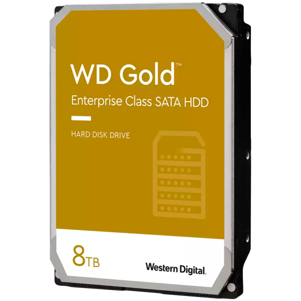 HDD Server WD Gold 8TB CMR, 3.5'', 256MB, 7200 RPM, SATA, 512E
