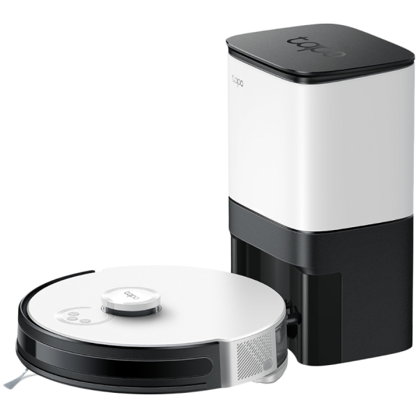 TP-Link Tapo RV30 Plus Robot Vacuum Cleaner & Auto-Empty Dock, LiDAR + Gyro Navigation, Vacuum & Mop 2-in-1, 4200Pa, 4L Auto-Empty Dock(27000Pa), 5000mAh Battery, 350ml Dustbin, 300ml Water Tank, LiDAR and Gyro Dual Navi System, 4200Pa, Tapo App