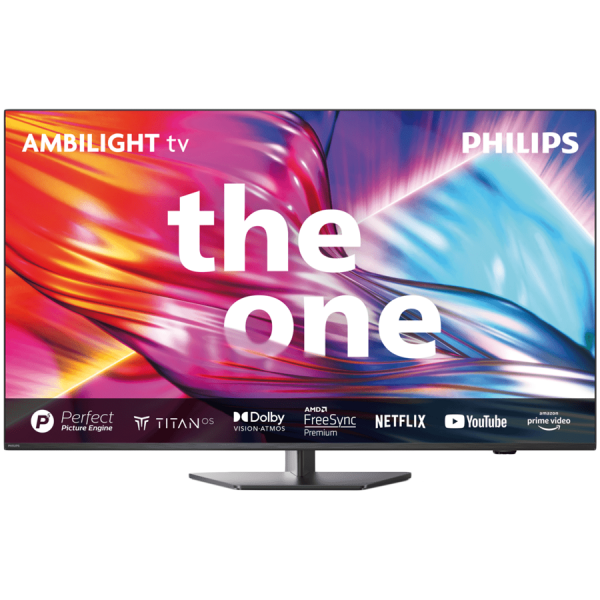 Philips TV LED 50PUS8919/12, 126 cm (50"") The One series, Ambilight 4K TV, 144Hz, VRR, FreeSync Smart platform Titan OS, P5 Image processor, Dolby Vision and Atmos.