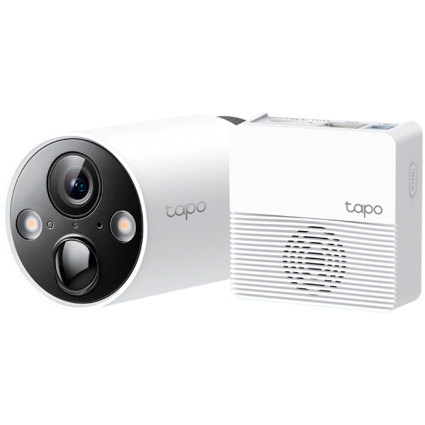 TP-Link Tapo C420S1 Smart Wire-Free Security Camera, 1 Camera System,1xTapo C420, 1xTapo H200, 2K QHD (2560x1440), 2.4 GHz, 5200mAh detachable lithium-ion battery, 180 days battery life, Smart Detection and Notifications (motion, people, pets