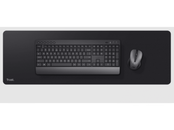 Trust podloga za miš, XXL, ekstra velika podloga za tastaturu i miš, crna boja