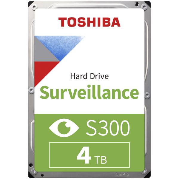 HDD Video Surveillance TOSHIBA S300 4TB SMR, 3.5'', 256MB, 5400RPM, SATA, TBW: 180