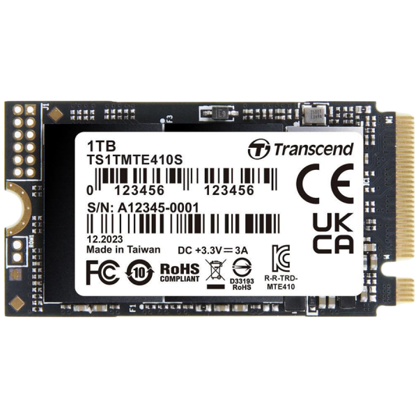 Transcend 1TB, M.2 2242,PCIe Gen4x4, NVMe, 3D TLC