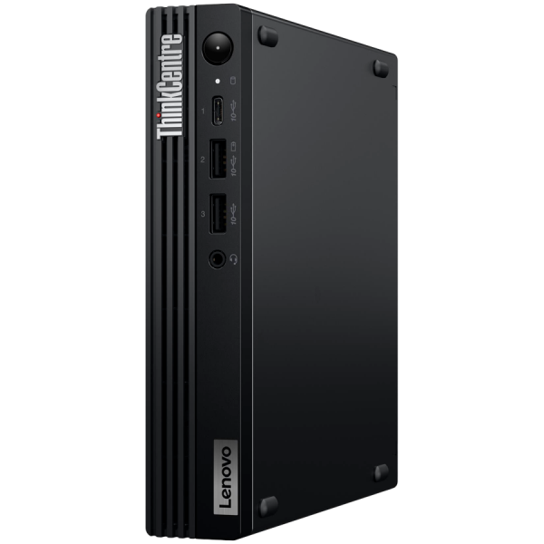 ThinkCentre M75q Gen 5, AMD Ryzen 3 8300GE, 8 GB DDR5-5200MHz, 256 GB SSD M.2, Front, 2x USB 3.2, 1x USB C 3.2, Back: 3x USB 2.0, 1x USB 3.2, DP, HDMI, VGA, VESA, USB KB/Mouse, W11Pro.