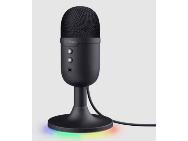 Trust GXT 234 Yunix USB gamingmikrofon, 3.5 mm, USB-A, deskstand, crni