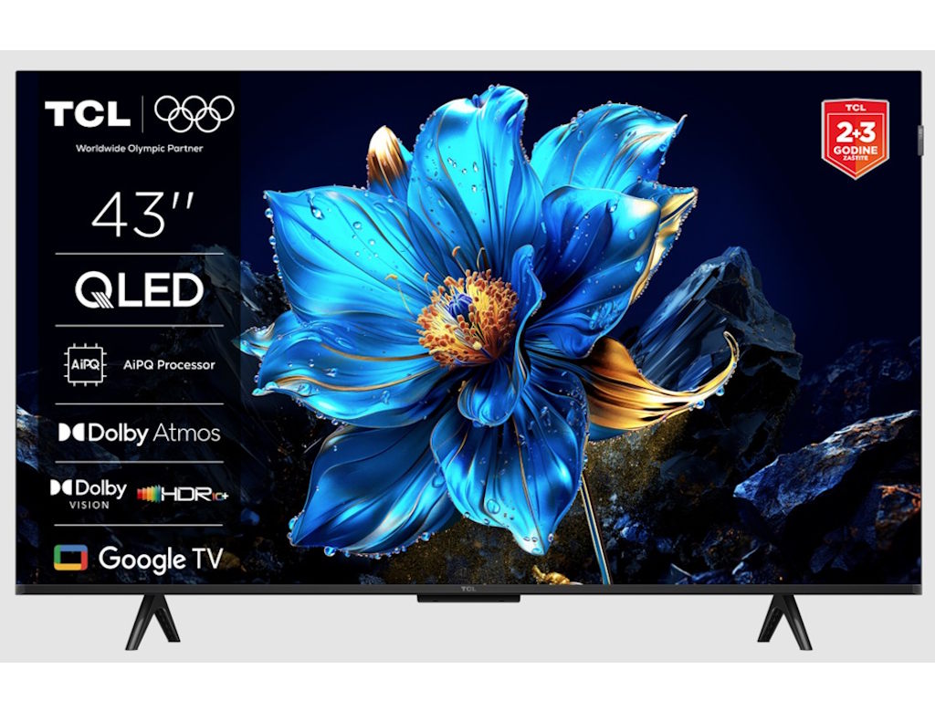43P7K_250731010711421.jpg TCL 43"P7K 4K QLED TV 60HzGoogle TV; HDR multi-format;HVA Panel; Game Master; Dolby Atmos; - Image 1