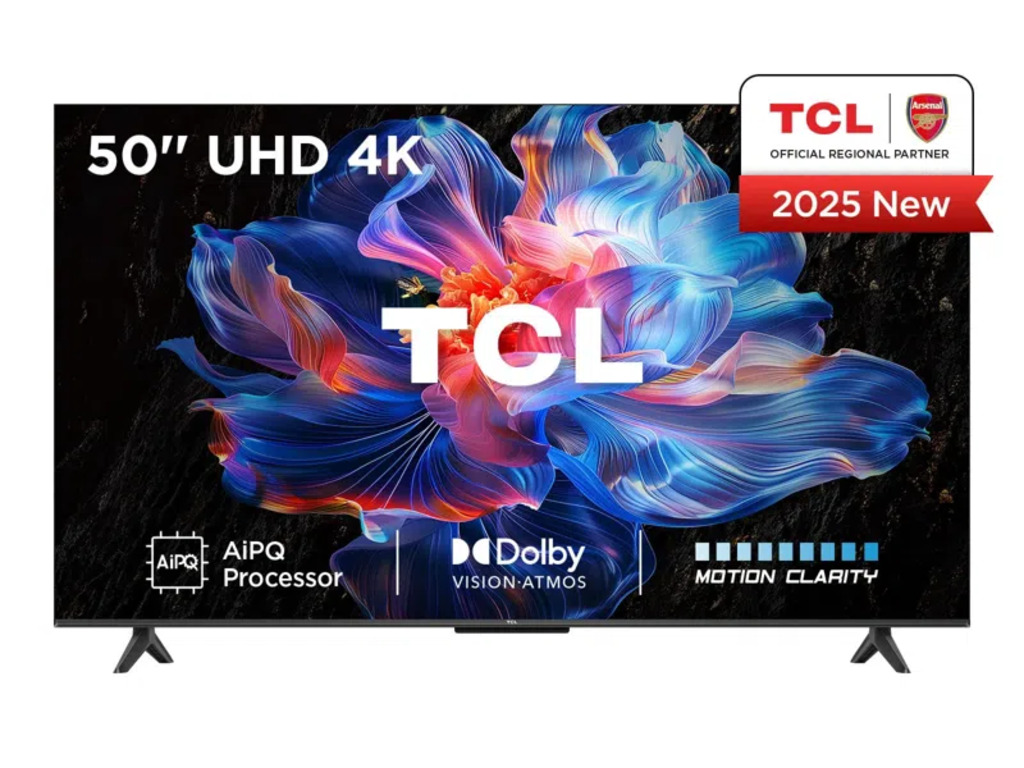 50V6C_251127041150560.jpg TCL 50"V6C 4K TV Google OSHDR10 HVA Panel Motion ClarityDolby Audio; AiPQ Processor; - Image 1