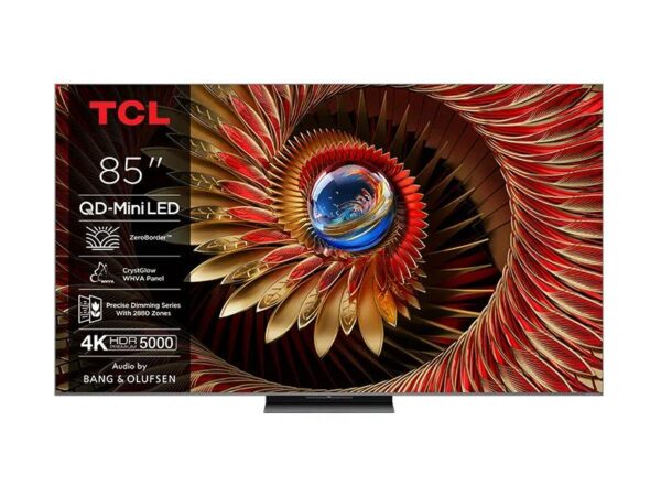 TCL 85"C8K 4K QD-Mini LED TV144Hz Google TV; ZeroBorder;Audio BANG & OLUFSEN; HDR Premium 5000;