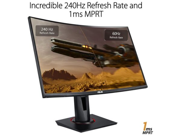 Asus TUF Gaming VG27VQMzakrivljeni gaming monitor,27", FHD,240 Hz, VA,HDMI, DP