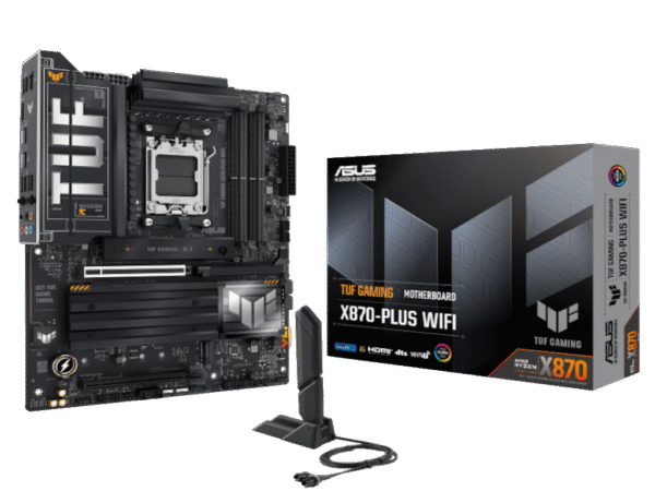 ASUS MB TUF GAMING X870-PLUS WWIFI, X870, AM5; 4xDDR54x M.2; 2x SATA,HDMI,10x USB, RAID,ATX