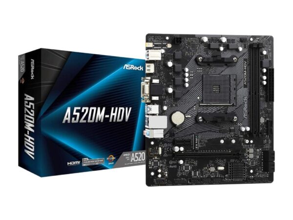 ASROCK MB A520-HDV, AM42xDDR4, 4xSATA, M.2, RAIDVGA, HDMI, Micro ATX