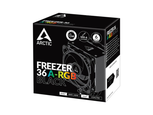 Arctic Freezer 36 A-RGB BlackCPU cooler 1851,1700, AM4, AM5