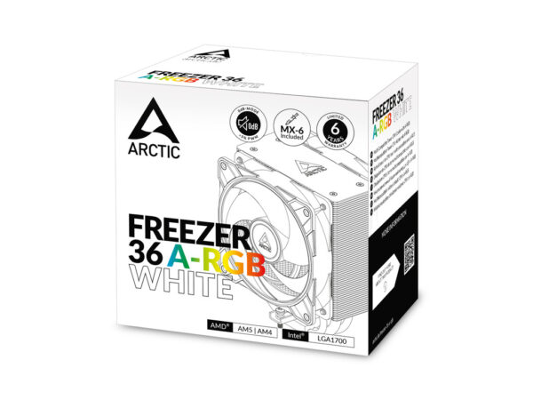 Arctic Freezer 36 A-RGB WhiteCPU cooler 1851,1700, AM4, AM5