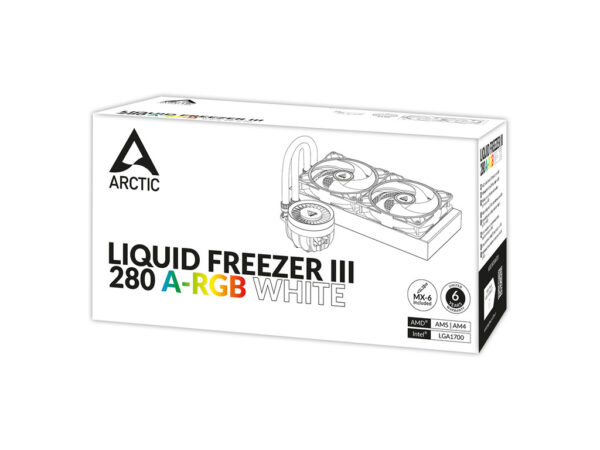 Liquid Freezer III 280 A-RGB WWhite, Multi Compatible AIOCPU Water Cooler, 1851, 1700, AM4, AM5