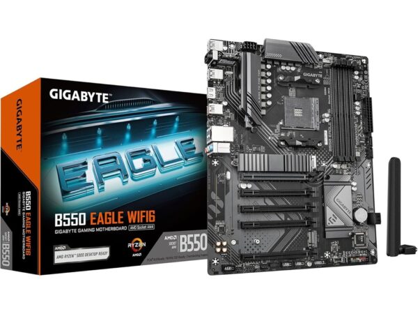 Gigabyte MB B550 EagleAM4, 4x DDR4, 4x SATA2x M.2, 1x HDMI, 6x USB, ATX