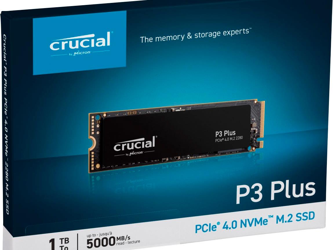 CT1000P3PSSD8_230828120812081.jpg Crucial SSD P3 Plus 1TB NVMe3,5000/3600 MB/s,PCIe Gen 4 x4 - Image 1
