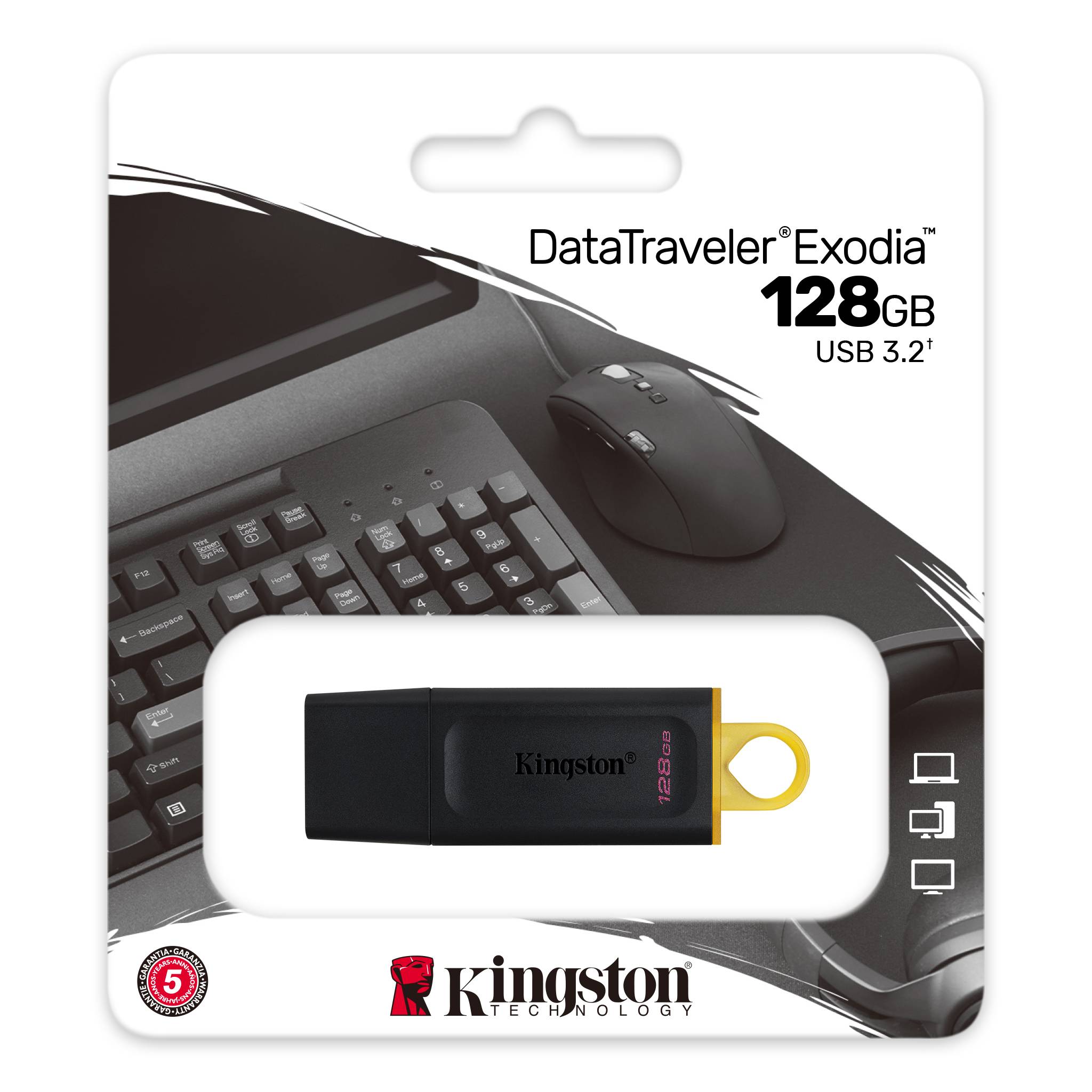 DTX5B5D128GB_201002220422513.jpg Kingston FD 128GB DTX USB3.2DataTraveler Exodia - Image 1