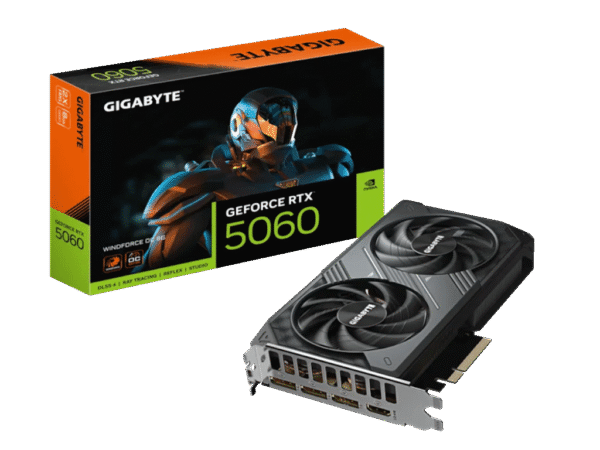 Gigabyte VGA 5060 Windforce OC 8GB GDDR7, 128-bit, 3x DP, 1x HDMI
