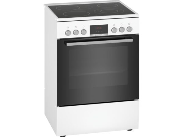 BOSCH električni štednjak Serie 4|, A, 66L, BIJELI EcoCleanDirect, Display