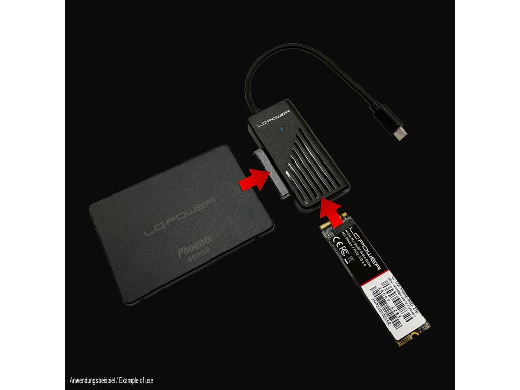 LC-ADA-USB-SATA-NVME_250516090525157.jpg LC-Power Adapter za SATA NVMERaznovrsne opcije povezivanja2.5" ili 3.5" adapter, USB-C - Image 1