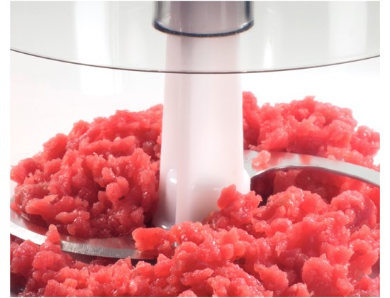 BOSCH sjeckalica 400W, CRVENA, 0.8L,INOX nož, ploča za tučenje vrhnja, SL