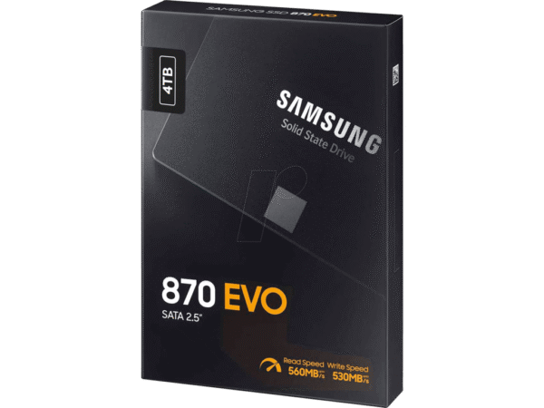 Samsung SSD 4TB 870 EVO2.5'' SATA3;V-NAND MLC560MB/s read,530MB/s write
