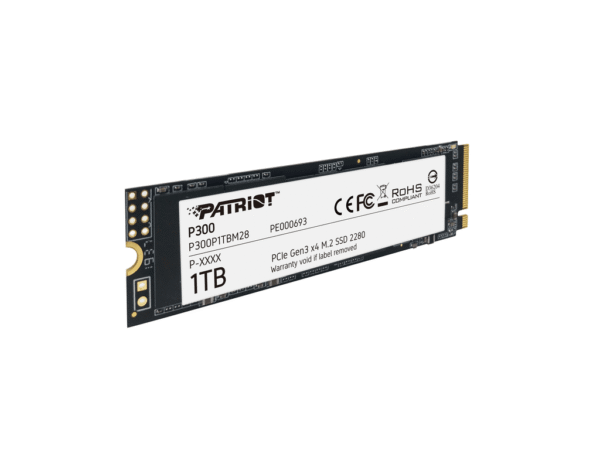 Patriot SSD 1TB M.2;P300 M.2 PCIe Gen 3 x4;up to R/W : 2100/1650MB/s