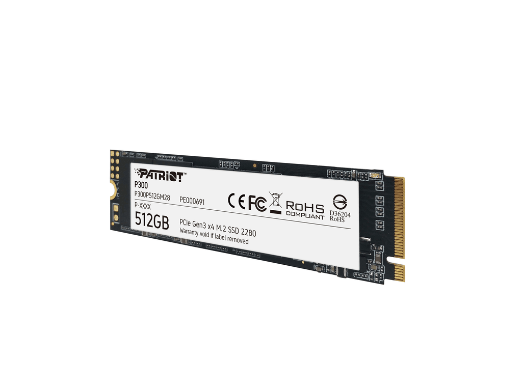 P300P512GM28_230620120645171.png Patriot SSD 512GB M.2;P300 M.2 PCIe Gen 3 x4;up to R/W : 1700/1100MB/s - Image 1