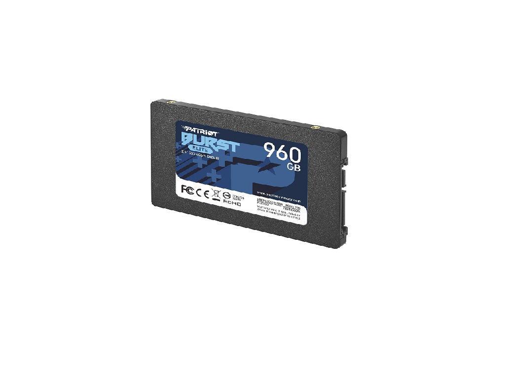 PBE960GS25SSDR_1.jpg Patriot SSD 960GB 2.5"SATA3, Burst Eliteup to R/W : 450/320MB/s; - Image 1