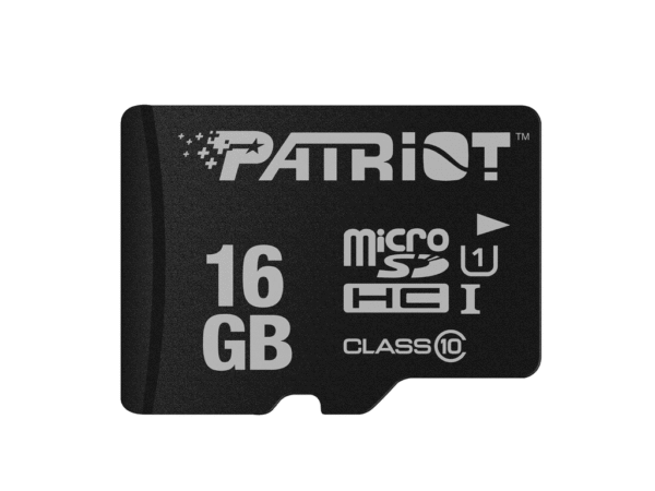 Patriot microSD 16GB;UHS-I, SDXC, U1, C10;up to 80MB/s read