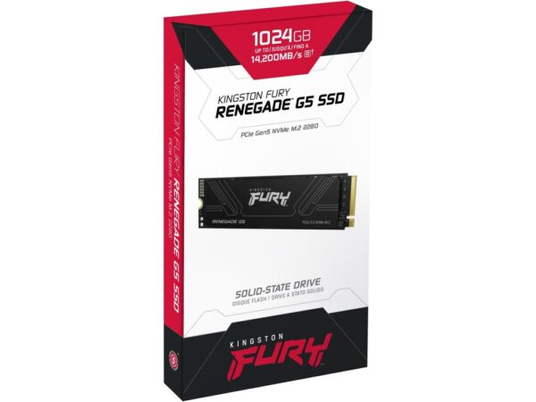 Kingston SSD 1TB NVMe M.2Fury Renegade,  PCIe 5.0R/W : 14200/11000MB/s