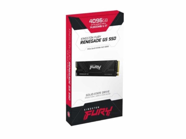 Kingston SSD 4TB NVMe M.2Fury Renegade,  PCIe 5.0R/W : 14800/14000MB/s