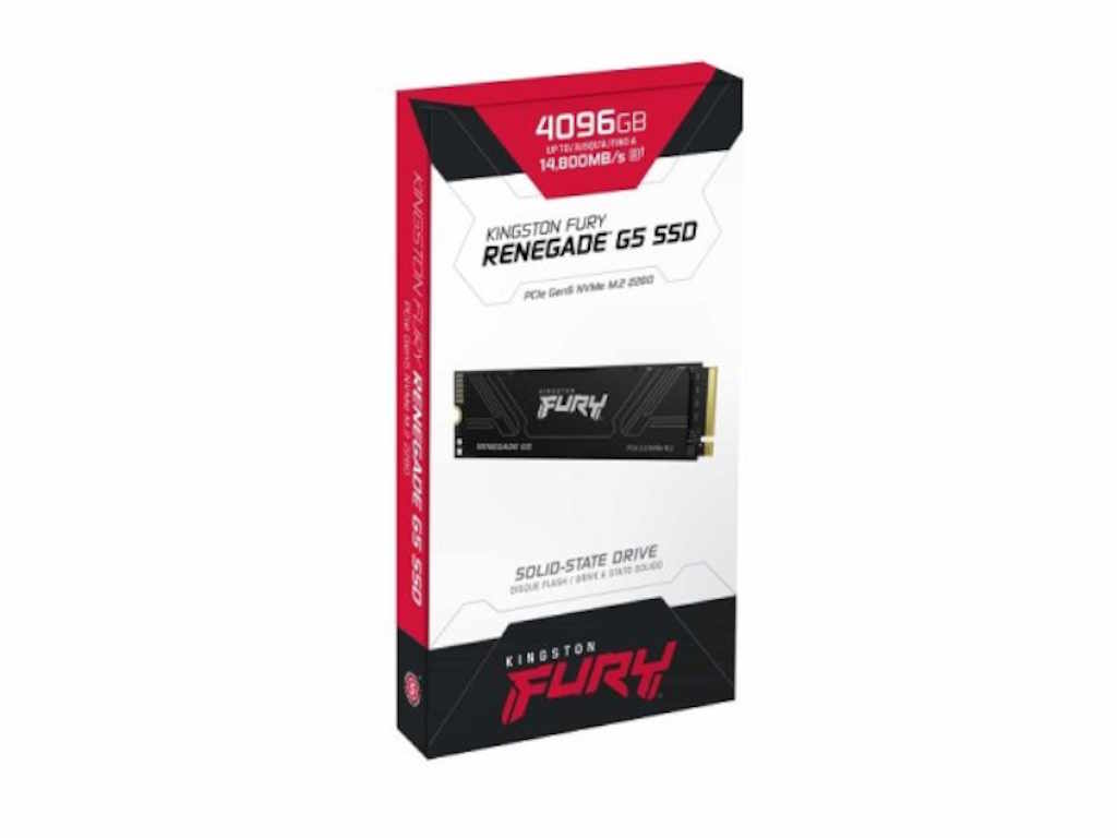 SFYR2S5B5D4T0_250530020546522.jpg Kingston SSD 4TB NVMe M.2Fury Renegade, PCIe 5.0R/W : 14800/14000MB/s - Image 1
