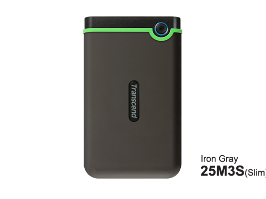 Transcend HDD 2TB StoreJet M3Portable,USB 3.1,anti-shock,Iron Gray