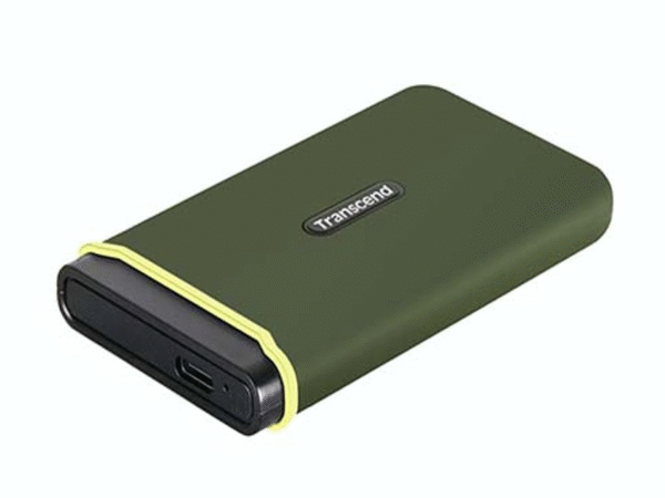 Transcend Portable SSD 500GBESD380C serija,anti-shockType C,2000/2000 MBs,Military green